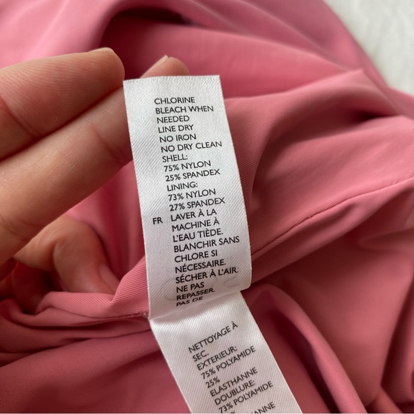 COS Pink V Neck One Piece Swimsuit US 6 - Picture 6 of 9